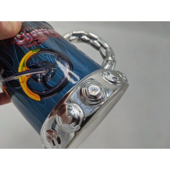 Cup Mug Coffee Tea Beer Orange County Choppers Motorcycle Chrome Unique - Picture 8 of 12